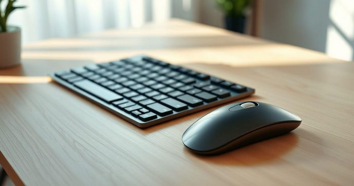 Apoio ergonômico teclado e mouse para conforto e produtividade no trabalho