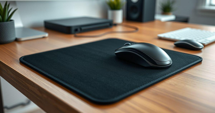 Mouse pad com apoio de pulso personalizado para conforto e estilo no seu espaço de trabalho