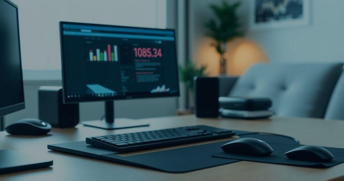 Apoio ergonômico para teclado e mouse é essencial para prevenir lesões e melhorar a produtividade
