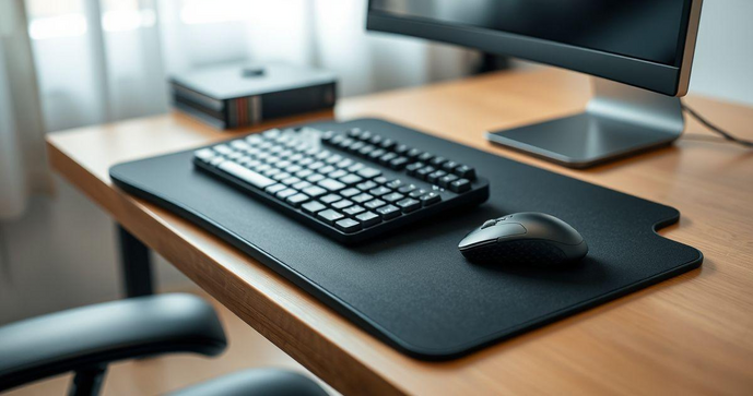 Kit mouse pad e apoio ergonômico para teclado melhora sua produtividade e conforto